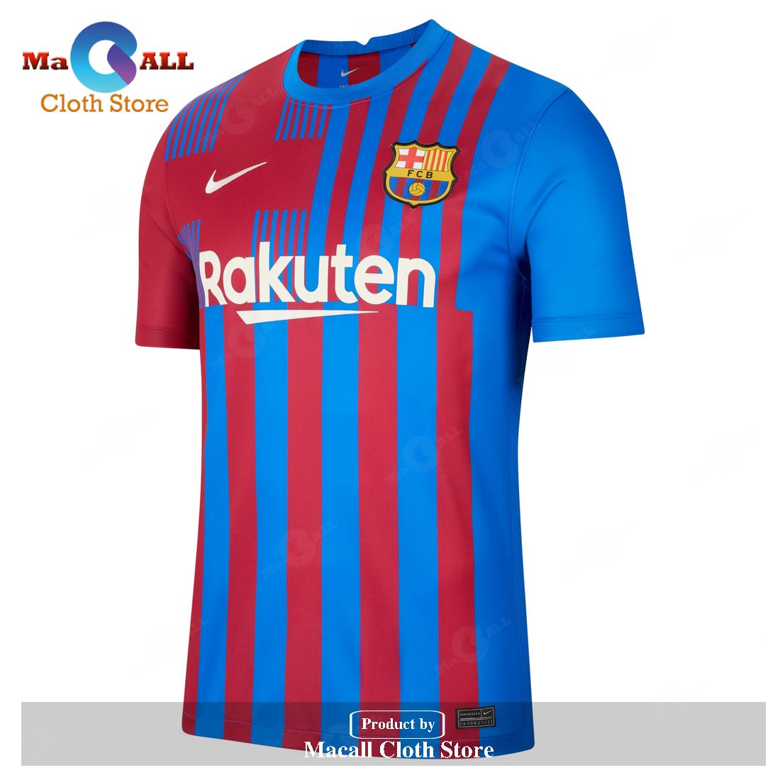 Lionel Messi Barcelona 2021 22 Home Player Jersey Blue Macall Cloth 