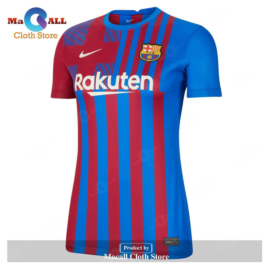 Lionel Messi Barcelona Women’s 2021 22 Home Player Jersey – Blue – S511