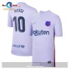 Lionel Messi Barcelona Youth 2021 22 Away Stadium Player Jersey – Purple – JT81