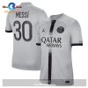 Lionel Messi Paris Saint-Germain 2021 22 Third Vapor Match Player Jersey – Black