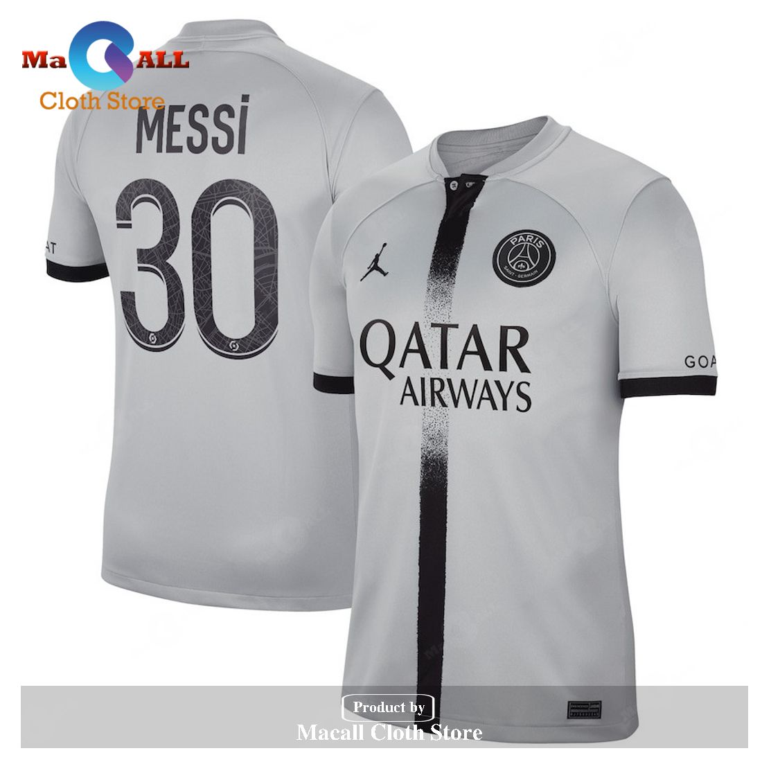 Lionel Messi Paris Saint Germain 2022 23 Away Breathe Stadium Men Jersey Black