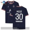 Lionel Messi Paris Saint-Germain Autographed 2021-22 Jordan Home Jersey – Navy