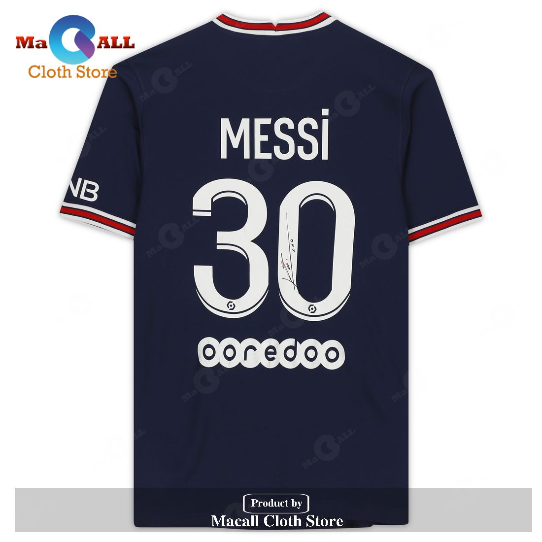 Lionel Messi Paris Saint-Germain Autographed 2021-22 Jordan Home Jersey – Navy – VT11
