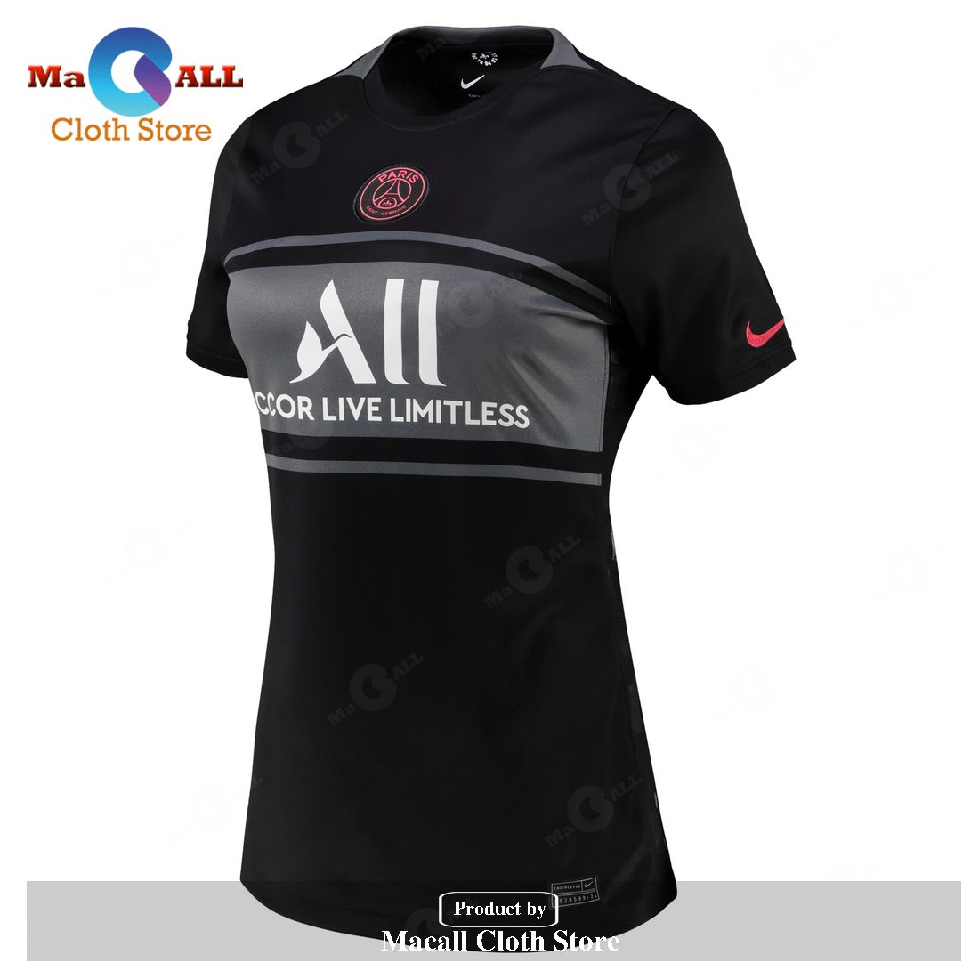 Lionel Messi Paris Saint-Germain Women’s 2021 22 Third Breathe Stadium Player Jersey – Black