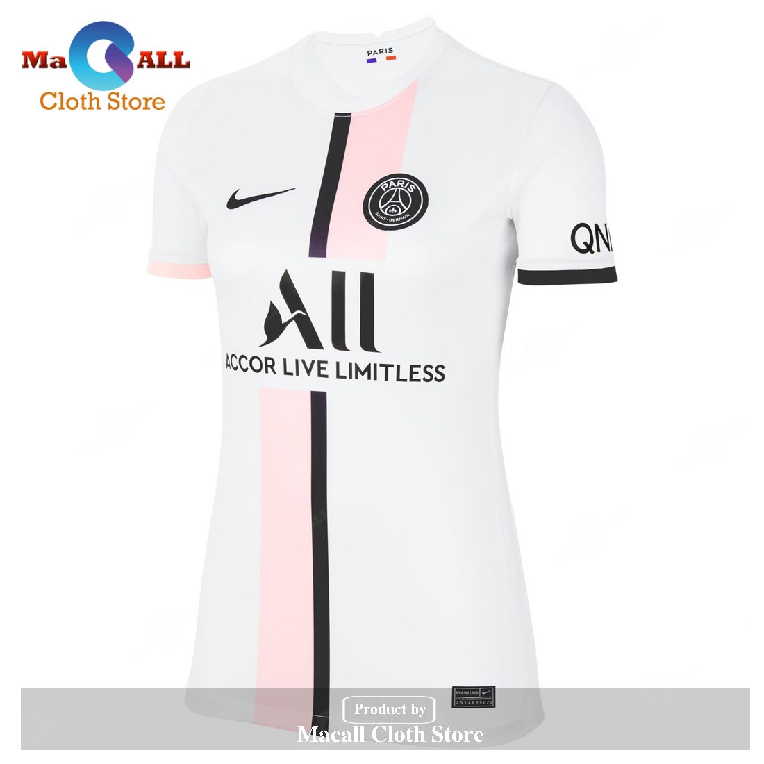 Lionel Messi Paris Saint-Germain Women’s Away Breathe Stadium Player Jersey – White