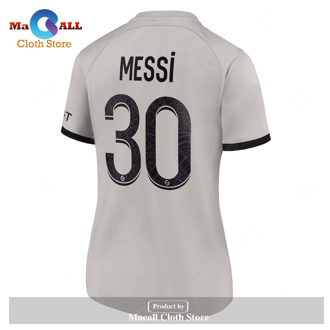 Men's Nike Lionel Messi White Paris Saint-Germain 2022/23 Third Vapor Match Authentic Player Jersey Size: Extra Large