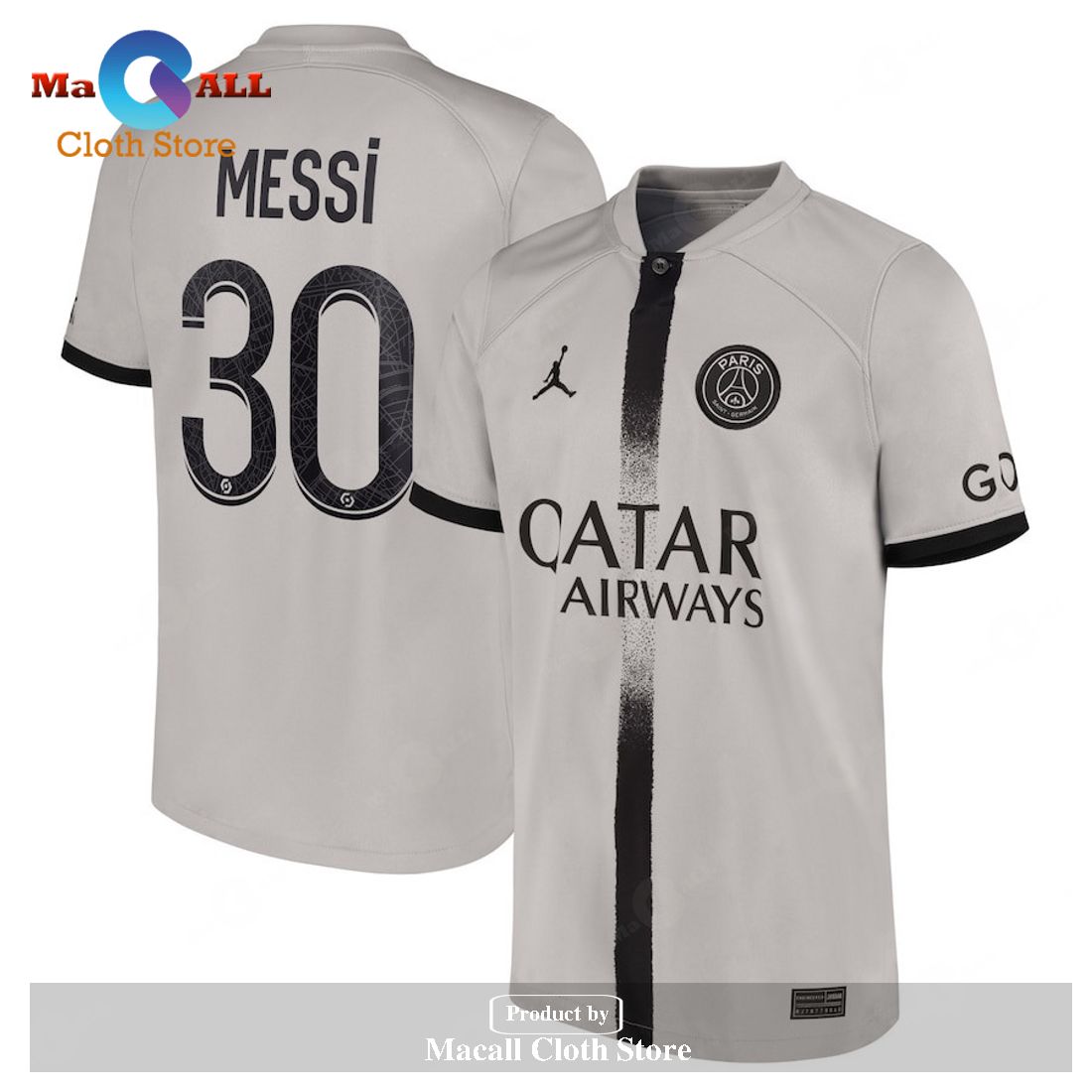 Messi Paris Saint Germain Youth 2022 23 Away Player Jersey Black