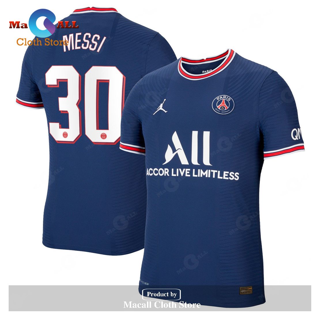 Paris Saint-Germain Lionel Messi Ligue 1 2021-22 Cup Home Vapor Match jersey gift for PSG Fans