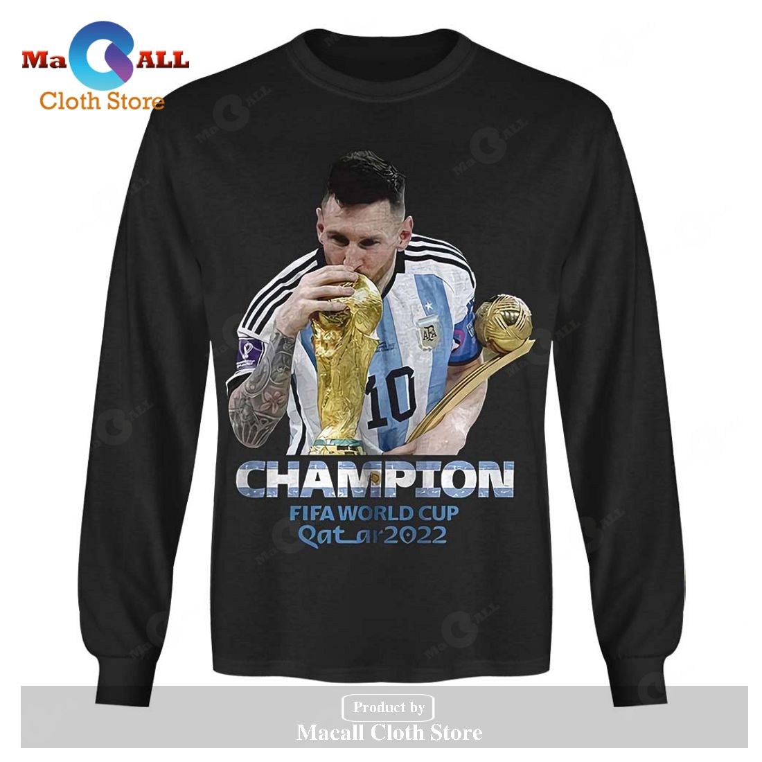 Messi World Cup 2022 Champions Hoodie Sweatshirt 3D - XQ51 Messi World Cup 2022 Champions Hoodie Sweatshirt 3D - XQ51