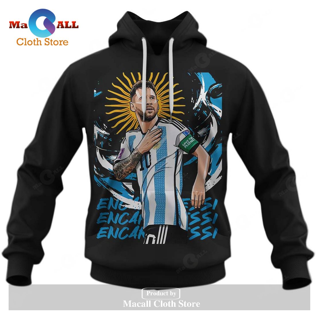 Messi World Cup 2022 Champions Hoodie Sweatshirt 3D - Z551 Messi World Cup 2022 Champions Hoodie Sweatshirt 3D - Z551