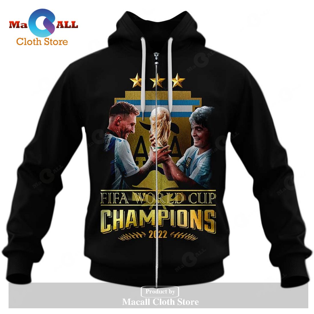 Messi World Cup 2022 Champions Hoodie Sweatshirt 3D Messi World Cup 2022 Champions Hoodie Sweatshirt 3D