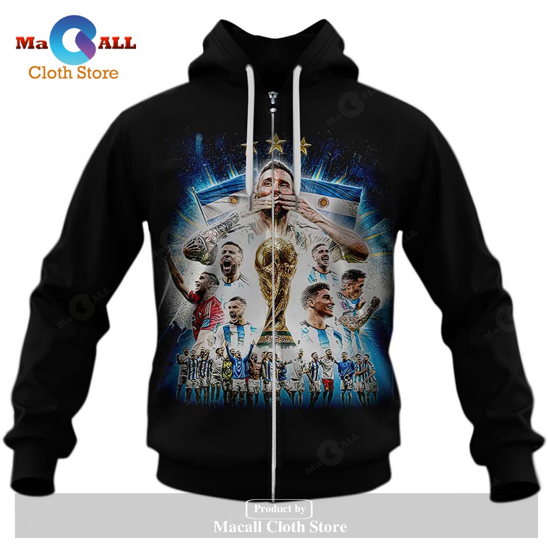 Messi World Cup 2022 Champions Hoodie Sweatshirt 3D - G351 Messi World Cup 2022 Champions Hoodie Sweatshirt 3D - G351