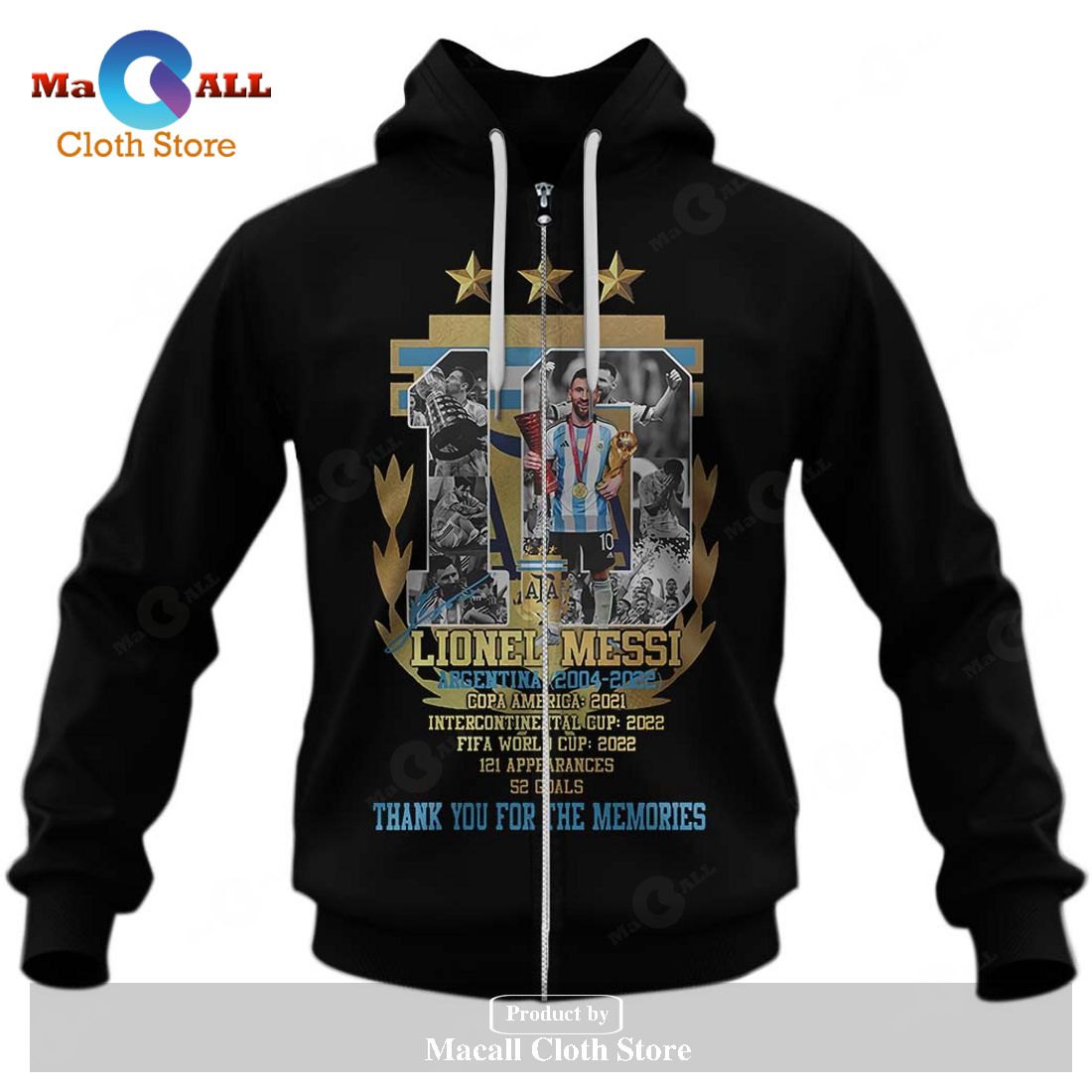 Messi World Cup 2022 Champions Hoodie Sweatshirt 3D - OJ91 Messi World Cup 2022 Champions Hoodie Sweatshirt 3D - OJ91