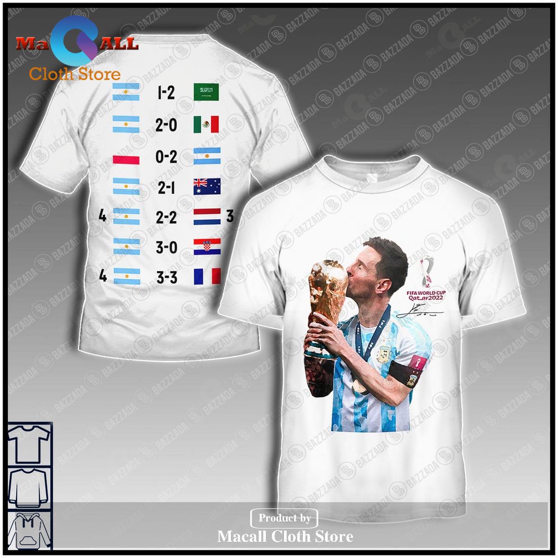 Messi World Cup 2022 Champions Hoodie Sweatshirt 3D - XQ51 Messi World Cup 2022 Champions Hoodie Sweatshirt 3D - XQ51