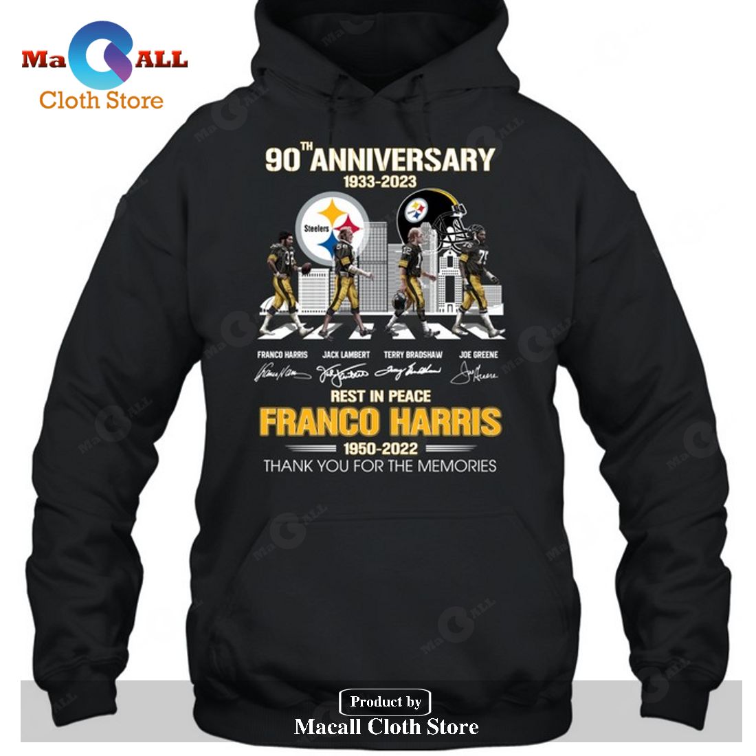 90th Anniversary Rest In Peace Franco Harris Signatures Thank You For The Memories-Unisex T-Shirt 90th Anniversary Rest In Peace Franco Harris Signatures Thank You For The Memories-Unisex T-Shirt