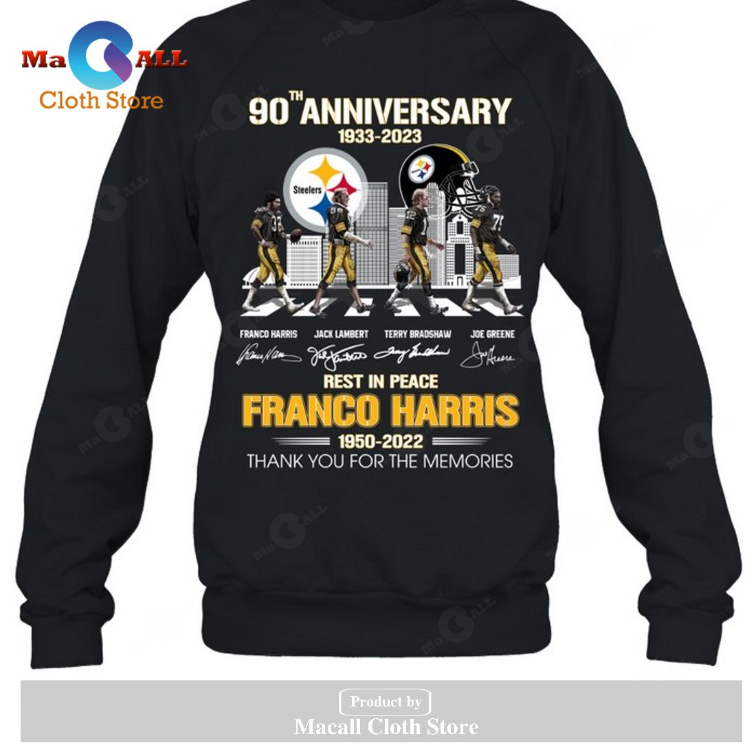 90th Anniversary Rest In Peace Franco Harris Signatures Thank You For The Memories-Unisex T-Shirt 90th Anniversary Rest In Peace Franco Harris Signatures Thank You For The Memories-Unisex T-Shirt
