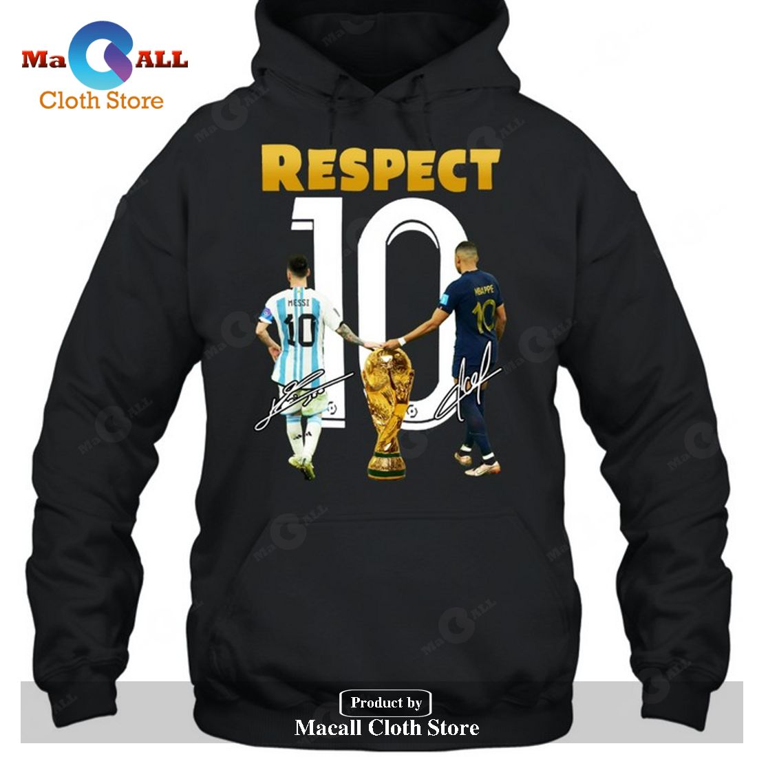 Respect Lionel Messi x Kylian Mbappe-Unisex T-Shirt Respect Lionel Messi x Kylian Mbappe-Unisex T-Shirt