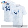 Adrien Rabiot FIFA World Cup Qatar 2022 Patch France National Team Away Women Jersey