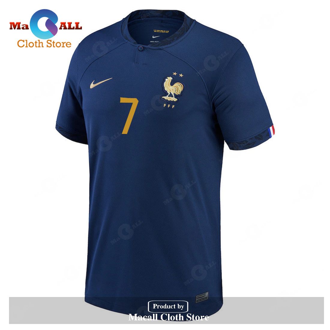 Antoine Griezmann France National Team 2022 23 Qatar World Cup Home Youth Jersey Midnight Navy