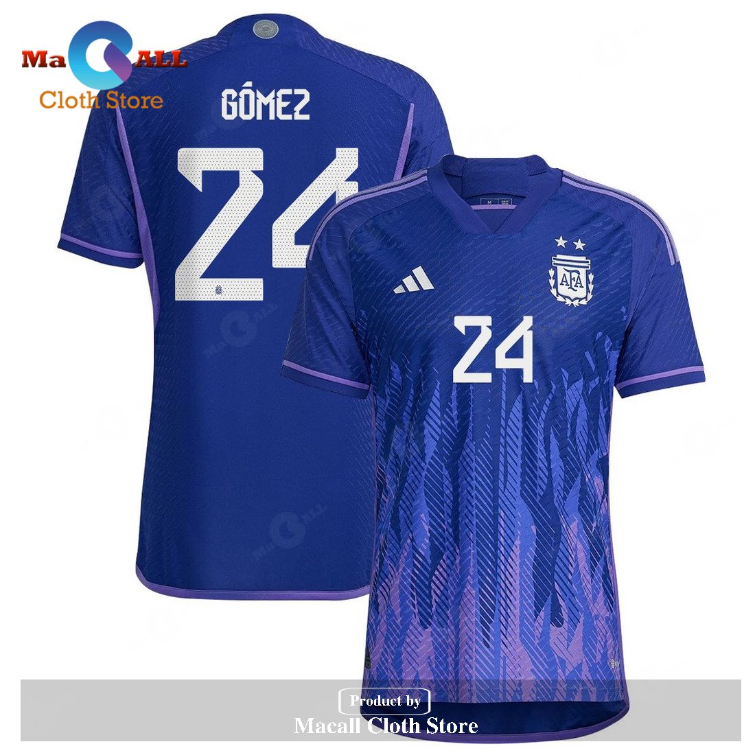 Argentina National Team 2022 23 Alejandro Gonzalez Away Men Jersey Purple