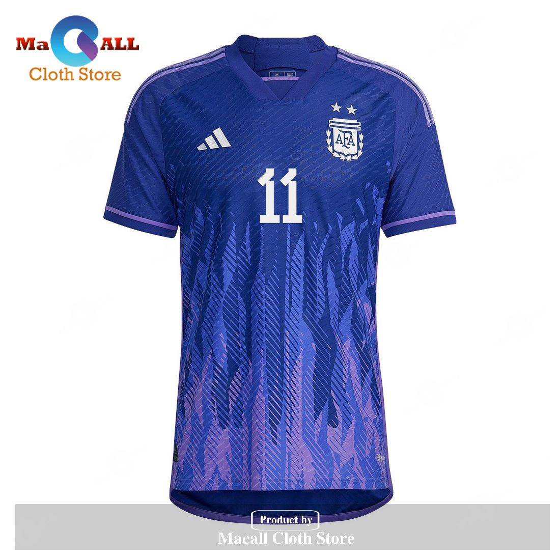 Argentina National Team 2022 23 Angel Di Maria Away Men Jersey Purple