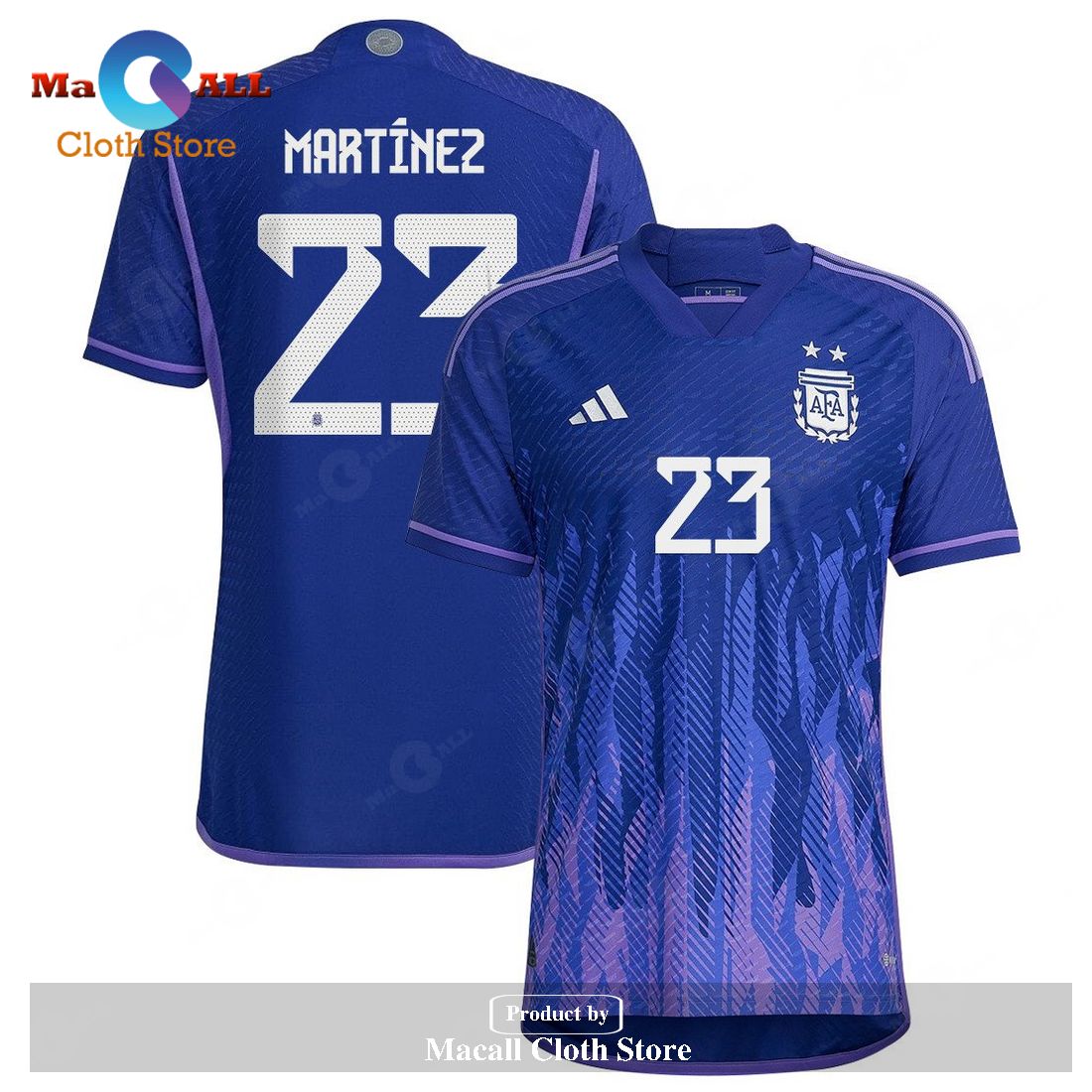 Argentina National Team 2022 23 Emiliano Martinez Away Men Jersey Purple