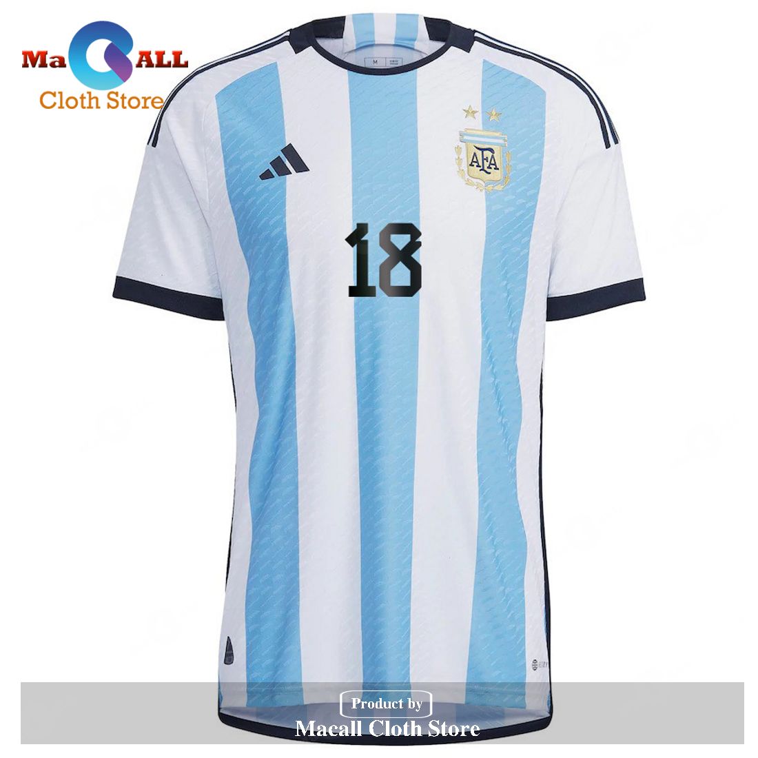 Argentina National Team 2022 23 Guido Rodriguez Home Men Jersey BlueWhite