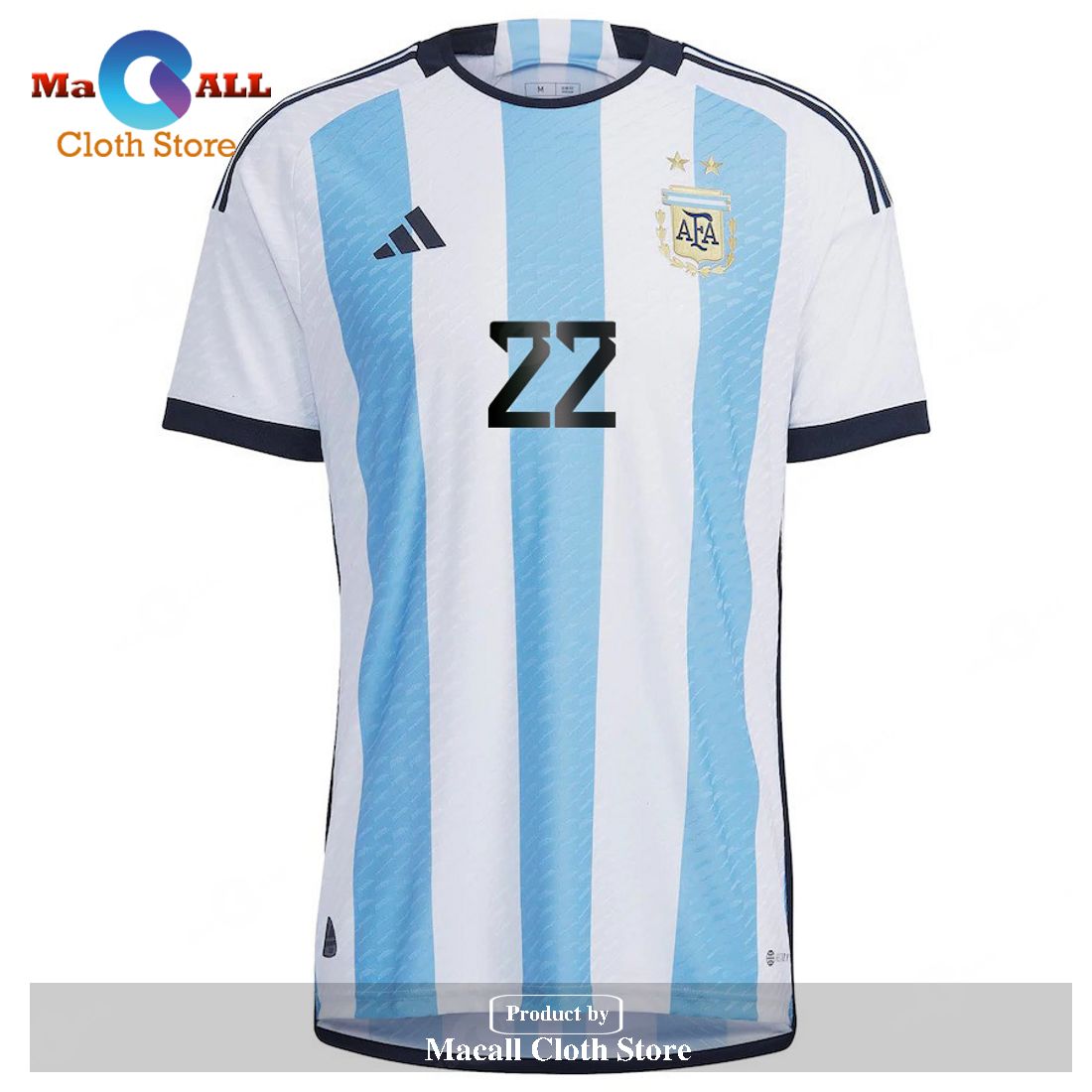 Argentina National Team 2022 23 Lautaro Martinez Home Men Jersey BlueWhite