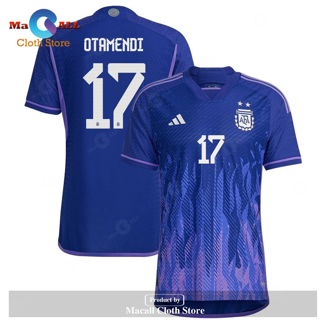 Argentina National Team 2022 23 Nicolas Otamendi Away Men Jersey Purple