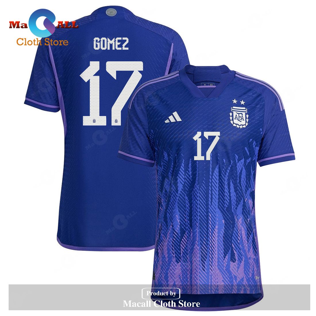Argentina National Team 2022 23 Qatar World Cup Alejandro Gomez Away Men Jersey