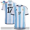 Argentina National Team 2022 23 Qatar World Cup Alexis Mac Allister Away Dark Blue Light Purple Women Jersey