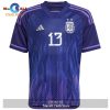 Argentina National Team 2022 23 Qatar World Cup Cristian Romero Away Men Jersey