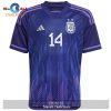 Argentina National Team 2022 23 Qatar World Cup Exequiel Palacios Away Women Jersey Dark Blue