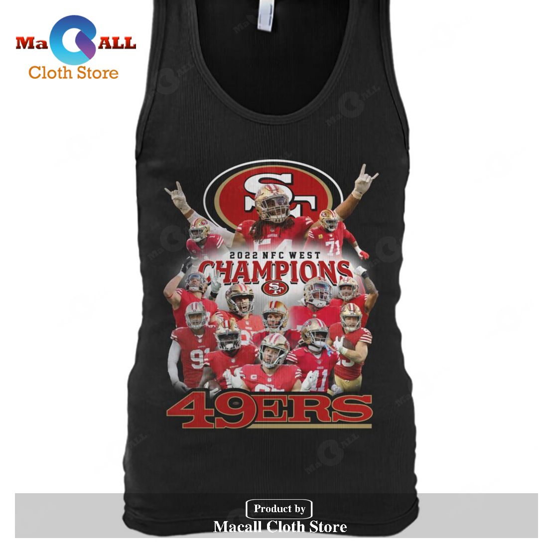 2022 NFC West Champions San Francisco 49ers-Unisex T-Shirt 2022 NFC West Champions San Francisco 49ers-Unisex T-Shirt
