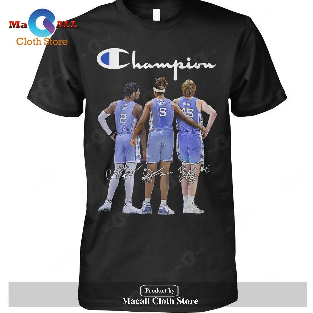 North Carolina Tar Heels Champion Signatures-Unisex T-Shirt North Carolina Tar Heels Champion Signatures-Unisex T-Shirt
