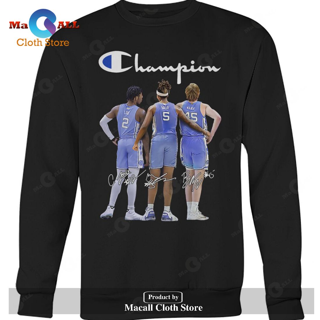 North Carolina Tar Heels Champion Signatures-Unisex T-Shirt North Carolina Tar Heels Champion Signatures-Unisex T-Shirt
