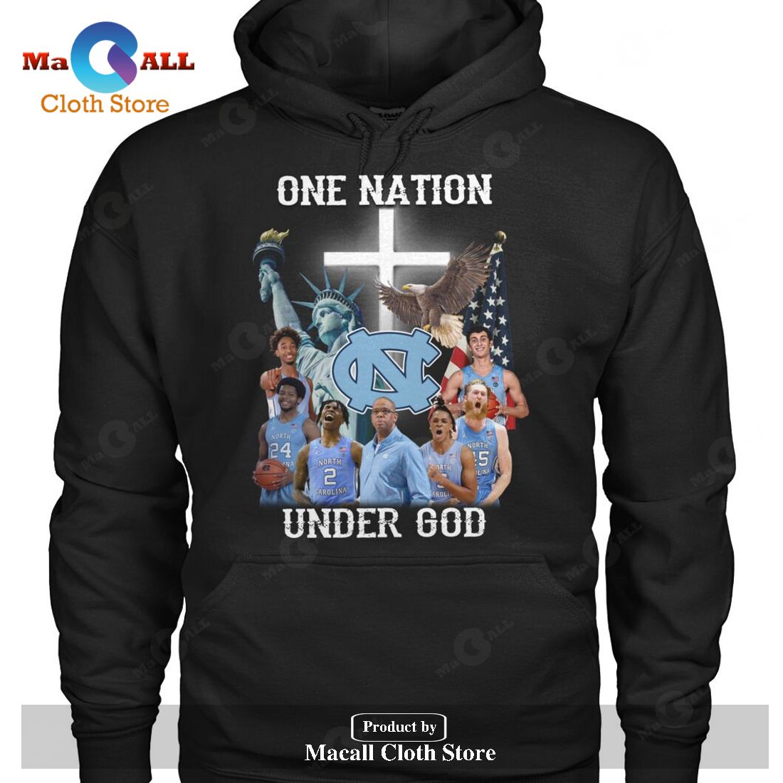 One Nation Tar Heels Under God-Unisex T-Shirt One Nation Tar Heels Under God-Unisex T-Shirt