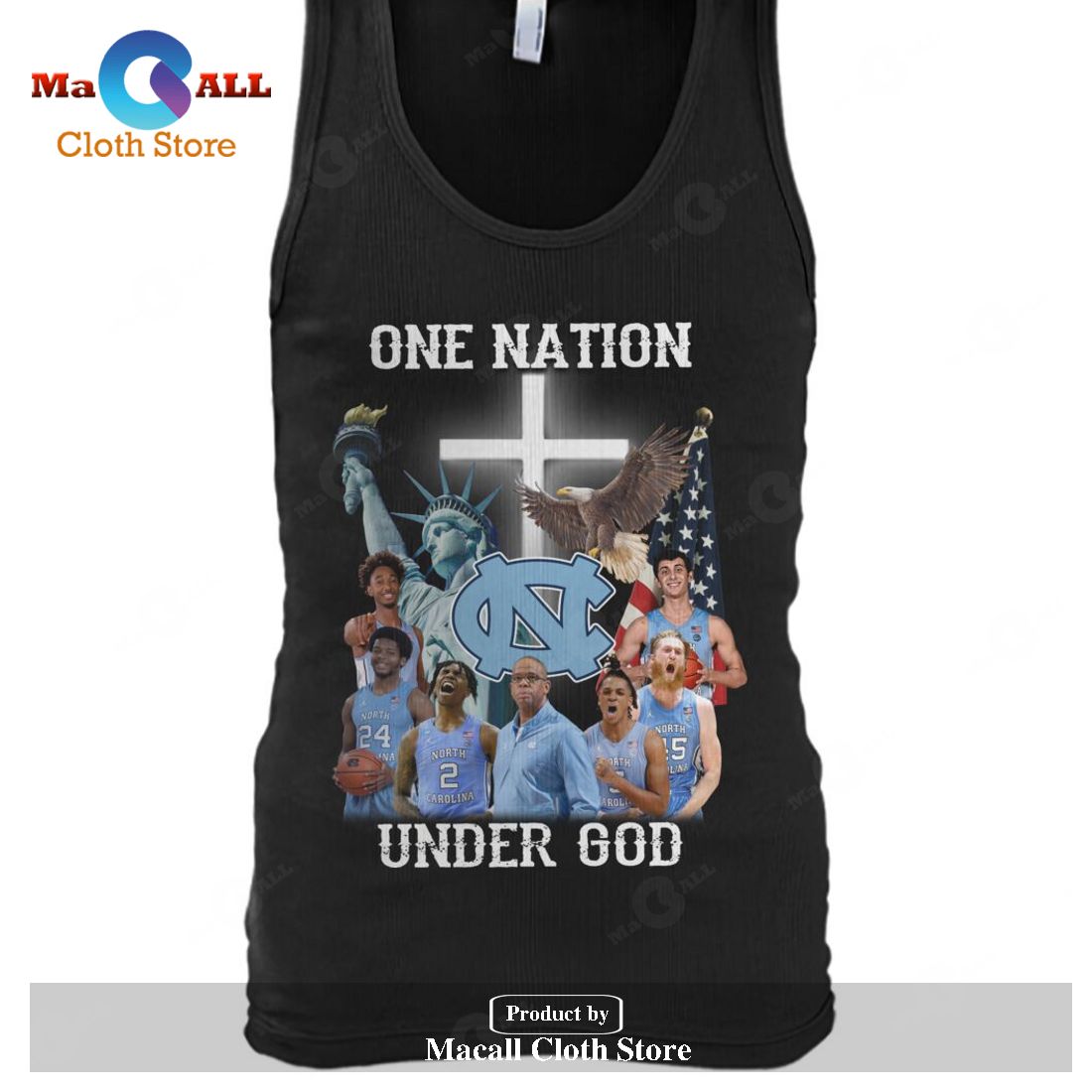 One Nation Tar Heels Under God-Unisex T-Shirt One Nation Tar Heels Under God-Unisex T-Shirt