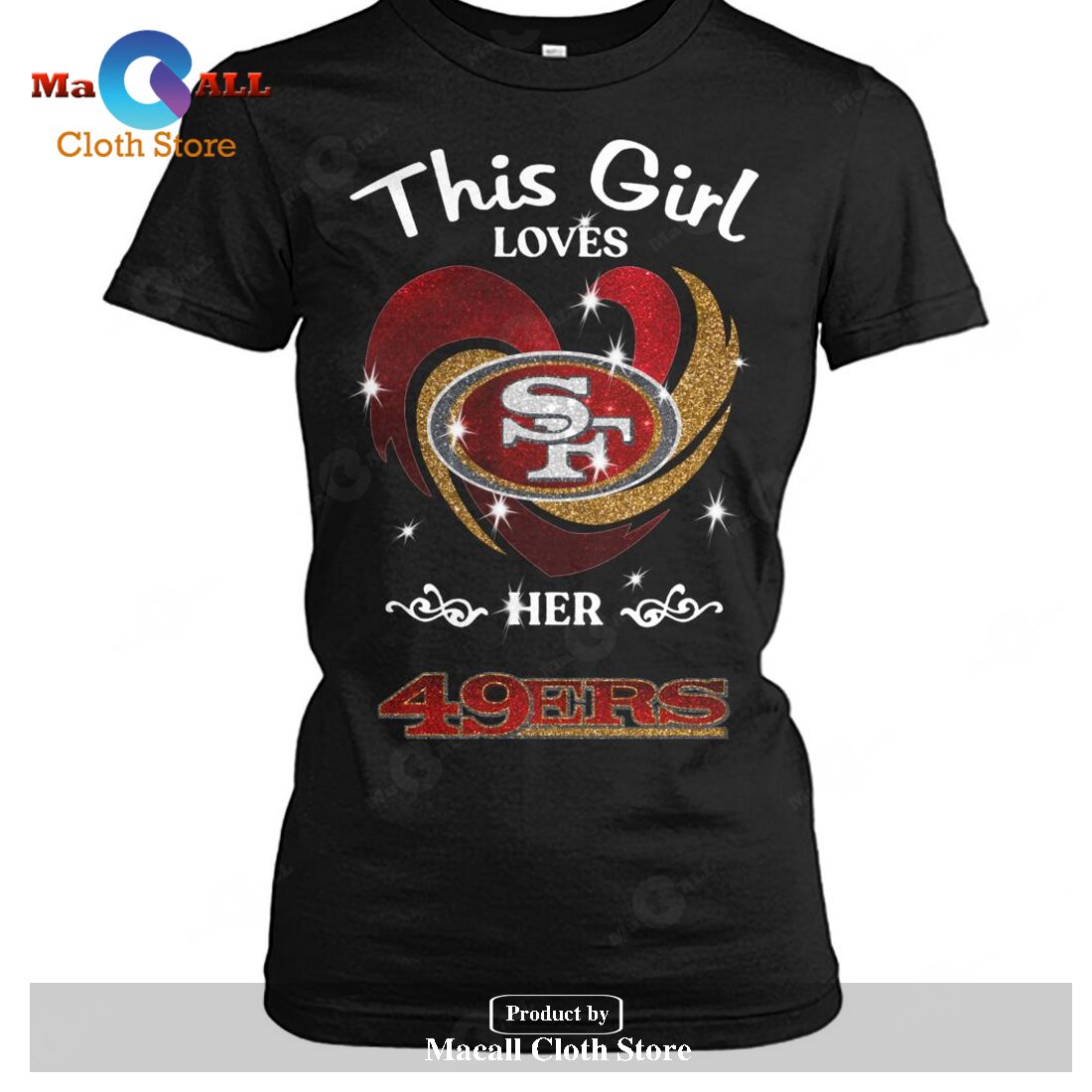 This Girl Loves Her San Francisco 49ers-Unisex T-Shirt