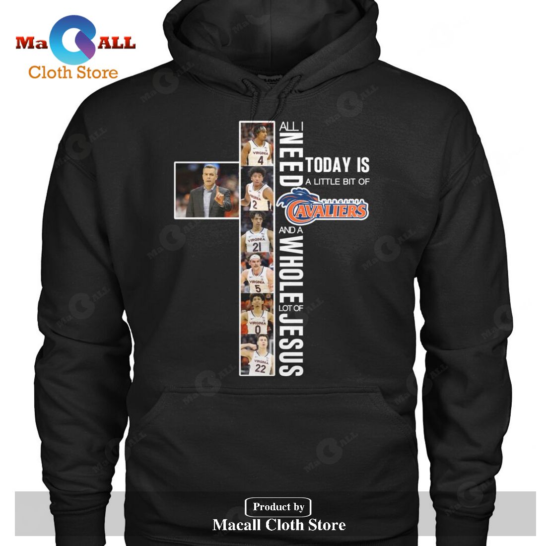 Today is A Little Bit Of Virginia Cavaliers And Whole Lot Of Jesus-Unisex T-Shirt Today is A Little Bit Of Virginia Cavaliers And Whole Lot Of Jesus-Unisex T-Shirt