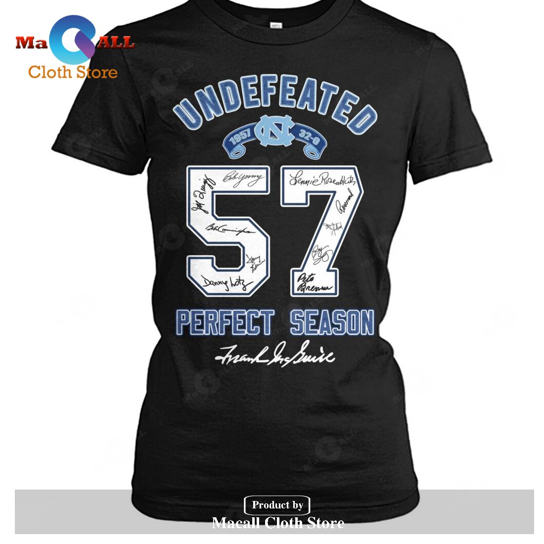 Undefeated North Carolina Tar Heels Perfect Season Signatures-Unisex T-Shirt Undefeated North Carolina Tar Heels Perfect Season Signatures-Unisex T-Shirt