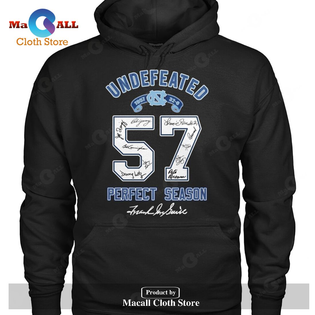 Undefeated North Carolina Tar Heels Perfect Season Signatures-Unisex T-Shirt Undefeated North Carolina Tar Heels Perfect Season Signatures-Unisex T-Shirt