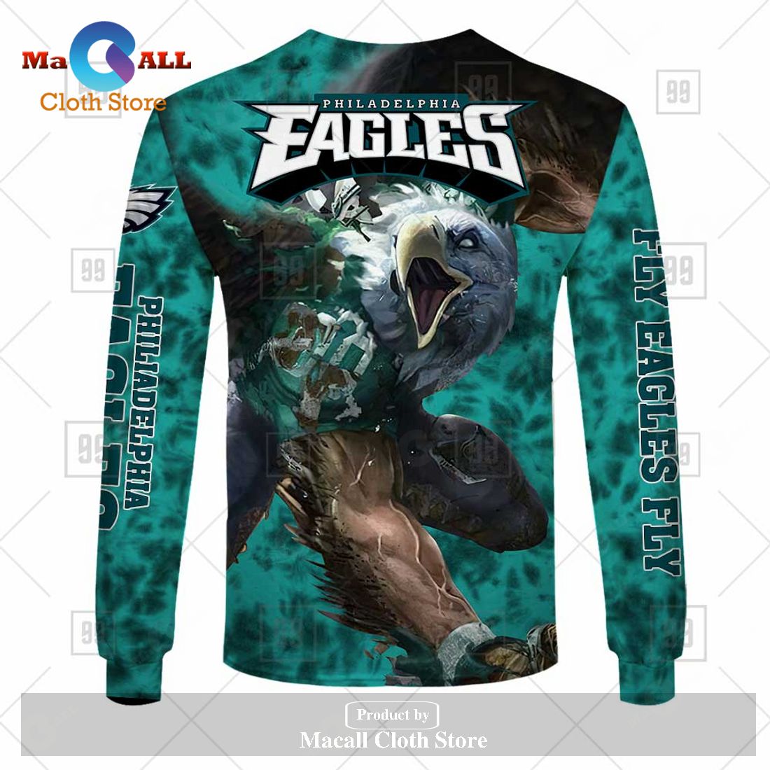 NFL Philadelphia Eagles Team Hoodie Sweatshirt 3D NFL Philadelphia Eagles Team Hoodie Sweatshirt 3D