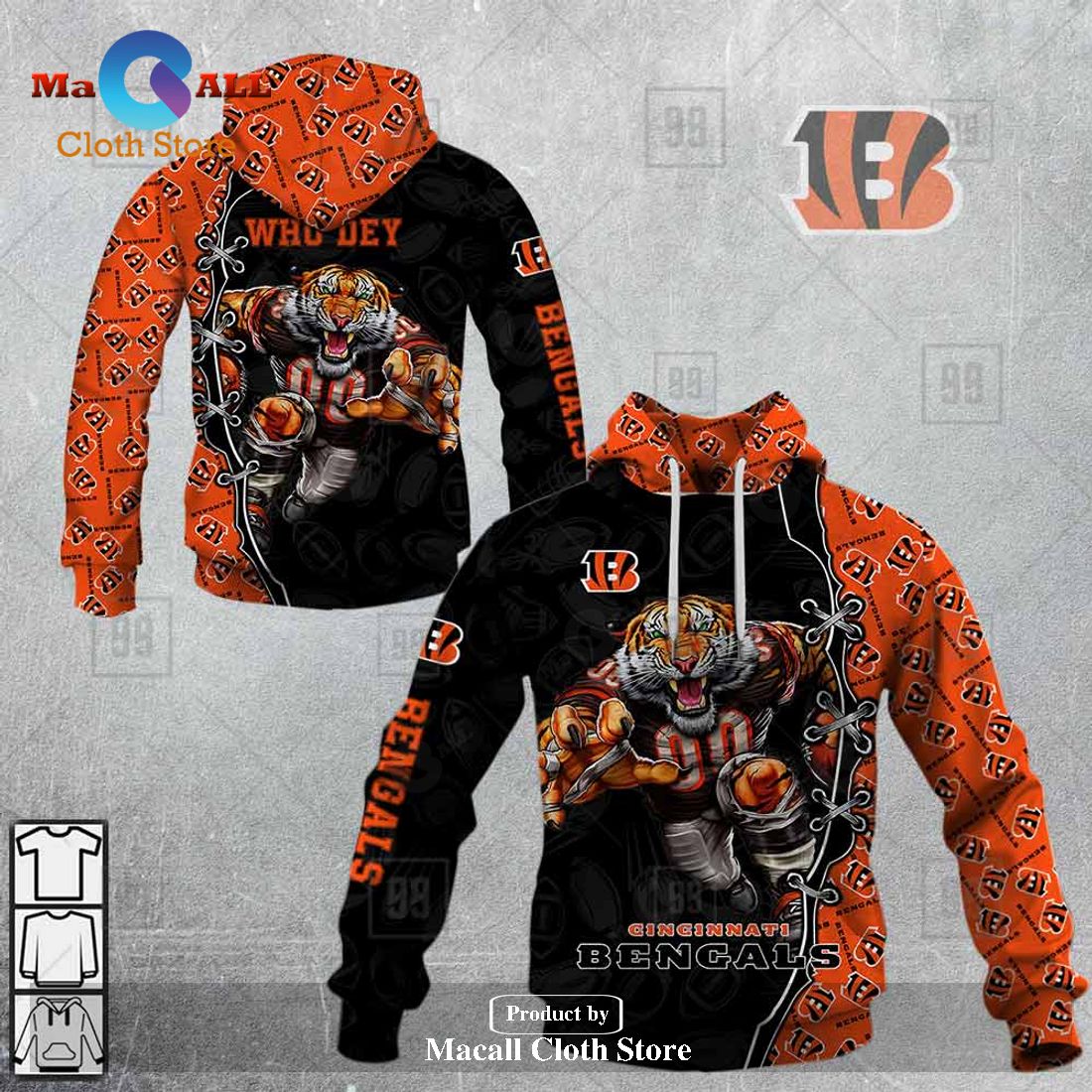 BEST NFL Cincinnati Bengals Salute To Service - Honor Veterans And Their  Families 3D Hoodie