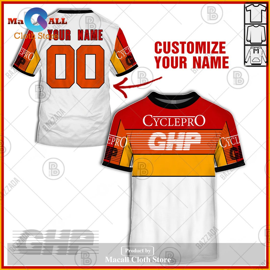 Personalized Bmx Ghp Cyclepro Vintage Jersey 025 Hoodie Sweatshirt 3D Personalized Bmx Ghp Cyclepro Vintage Jersey 025 Hoodie Sweatshirt 3D