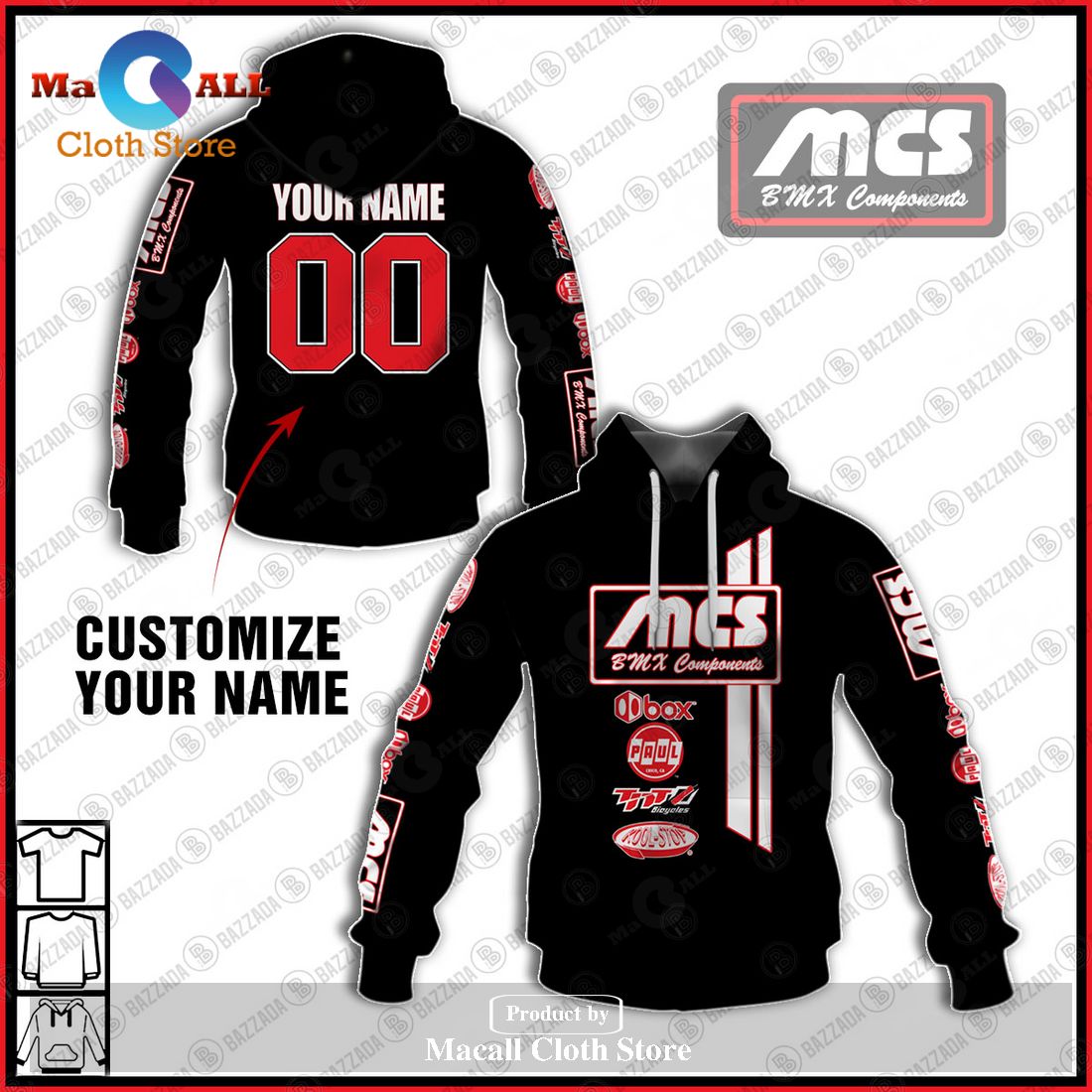 Personalized Name And Number Mcs Old School Bike Jersey Classic Bmx Jersey Race 03 Hoodie Sweatshirt 3D