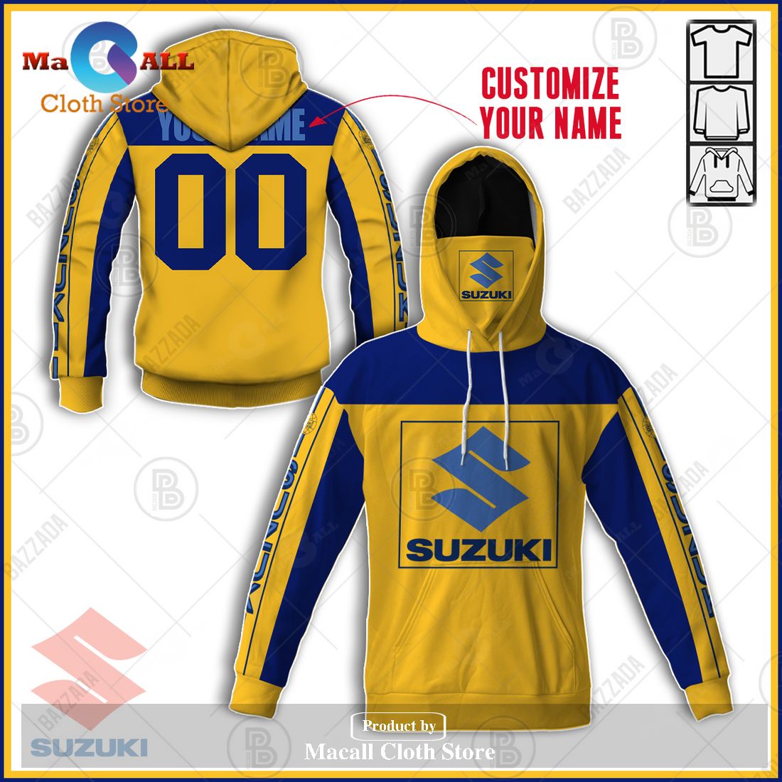 Personalized Name And Number Old School 70S Suzuki Jersey Motocross Bmx  Racing Hoodie Sweatshirt 3D - Macall Cloth Store - Destination for  fashionistas