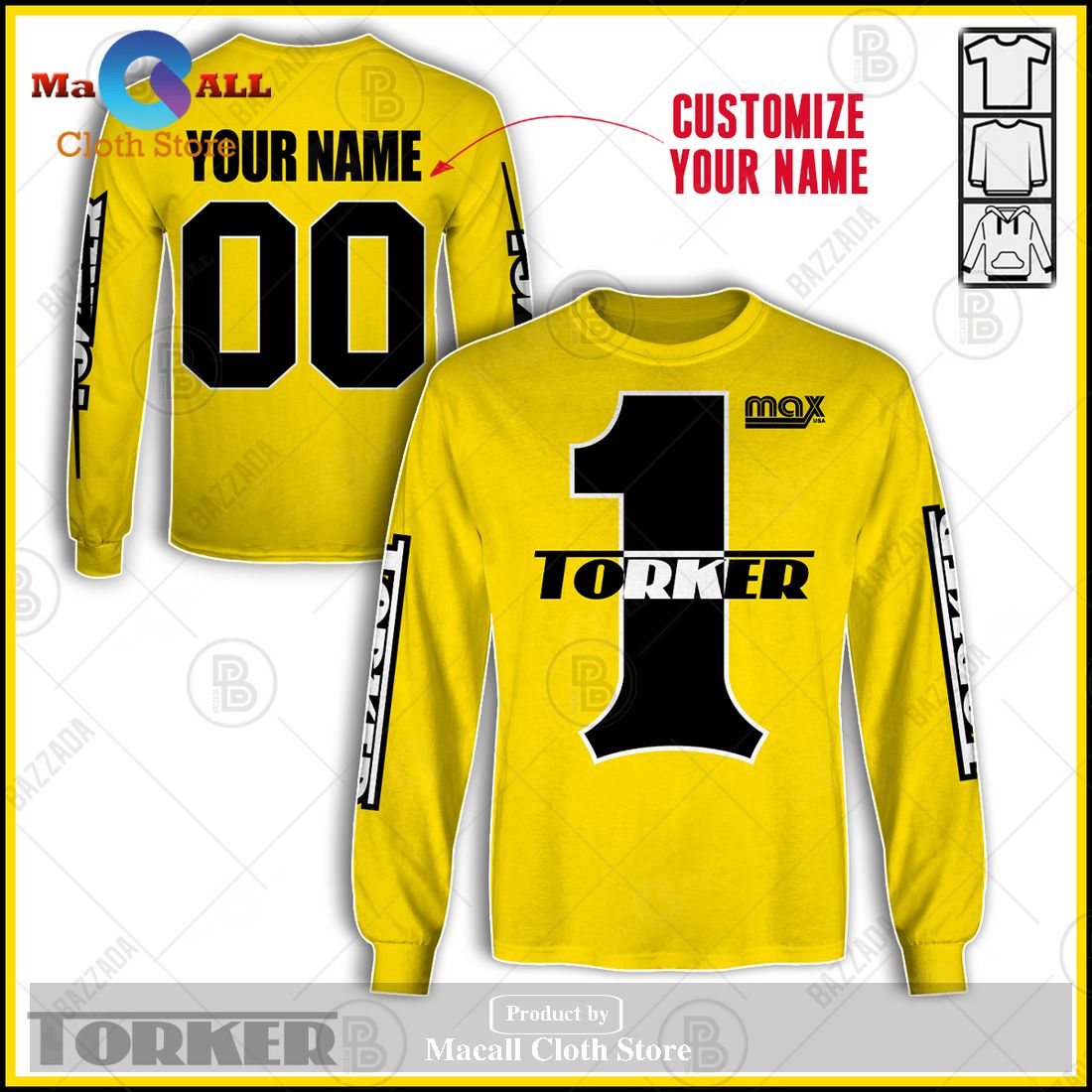 Personalized Name And Number Vintage Bmx Jersey Torker Hoodie Sweatshirt 3D Personalized Name And Number Vintage Bmx Jersey Torker Hoodie Sweatshirt 3D