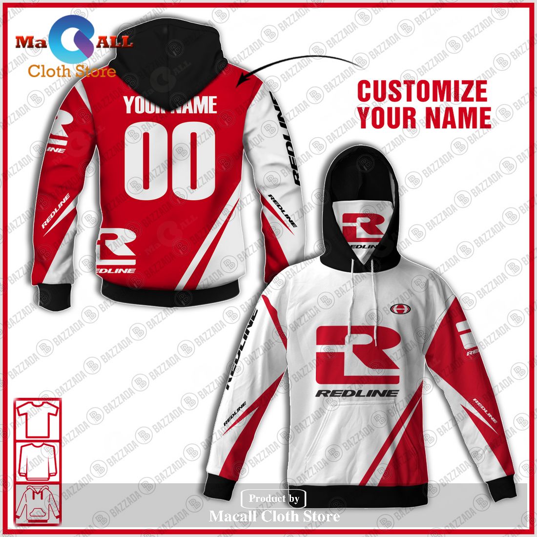 Personalized Old School Redline Jersey Bmx Vintage Hoodie Sweatshirt 3D Personalized Old School Redline Jersey Bmx Vintage Hoodie Sweatshirt 3D