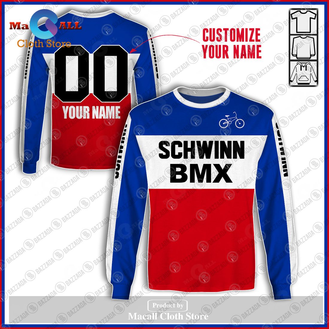 Personalized Schwinn Old School Bmx Jersey Bmx Vintage Jersey Hoodie Sweatshirt 3D Personalized Schwinn Old School Bmx Jersey Bmx Vintage Jersey Hoodie Sweatshirt 3D